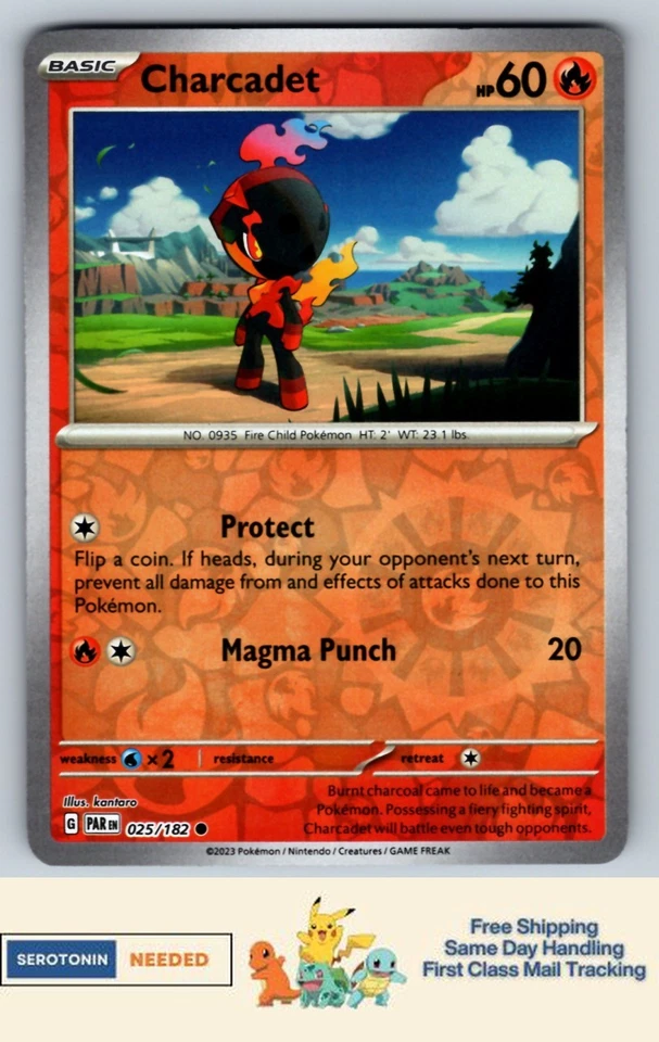 Charcadet - #025/182 - SV04: Paradox Rift - Pokemon TCG - Image 1 of 2