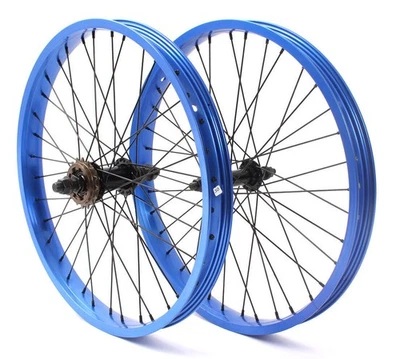  KHE PRISM BMX 20" Laufradsatz Blau, 38mm Felge, 16T Ritzel, 14mm/10mm Achse - Bild 1 von 4