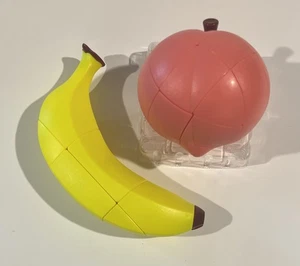 PEACH & BANANA Fruit Series Puzzle Cube Toys - Picture 1 of 3