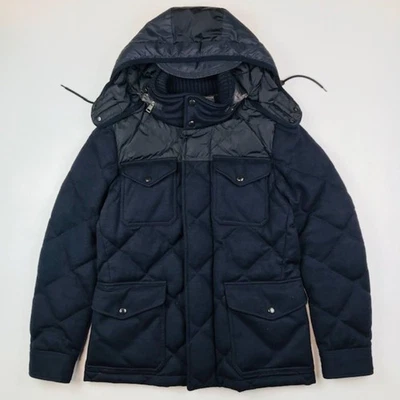MONCLER LEONCE hooded wool switching Puffer Jacket (1) - Image 1 of 4