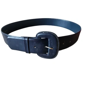 Cintura vintage CARLO VITTORIO in vera pelle marrone taglia grande adatta alla vita 28"-33,5" - Foto 1 di 7