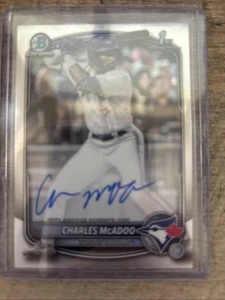 2025 Topps Bowman CPA-CMA Charles McAdoo Toronto Blue Jays Auto - Picture 1 of 6