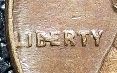 1952 MINT ERROR  WHEAT CENT Penny ('BIE'  IN LIBERTY) - Image 1 of 4