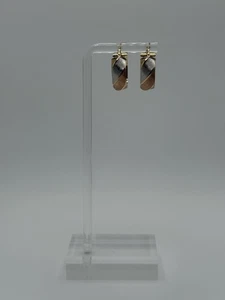 Milor Italy 14kt Tri-Color Gold Hoop Earrings - Picture 1 of 10