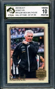 2023 Select Legacy AFL HALL OF FAME LIMITED EDITION Mick Malthouse Graded CGA 10 - Bild 1 von 3