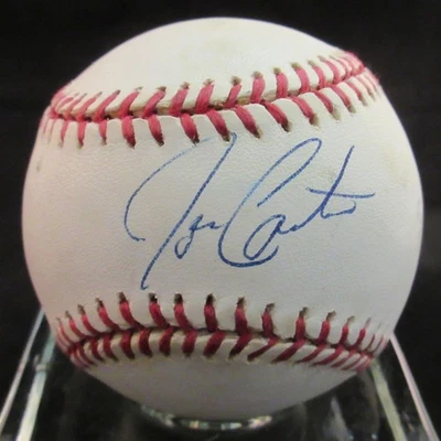 Béisbol de la Liga Nacional firmado por Joe Carter - Beckett BAS Foto 1 de 2