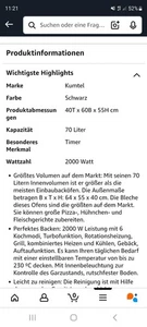 Minibackofen 70L  Abholen - Bild 1 von 3