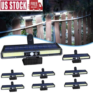 1/8PACK Solar Lights Outdoor Tree Clip LED Motion Sensor Wall Fence Garage Light - Picture 1 of 13