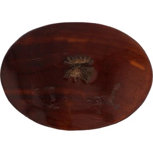 Bull Moose Hunter Hunting Western Cowboy Trophy Game Wood Vintage Belt Buckle - Picture 1 of 6