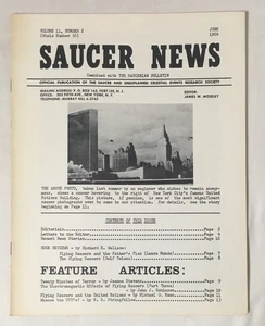 Junio 1964 NOTICIAS PLATILLO PUBLICACIÓN OFICIAL DE EVENTOS CELESTIALES INEXPLICABLES - Imagen 1 de 2