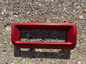 OEM Ford 92-96 F150 F250 F350 Bronco 97 F250 F350 OBS Climate Dash Trim Ruby Red - Foto 1 di 5