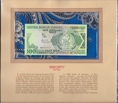 Most Treasured Banknotes Vanuatu 1982 100 Vatu P-1a UNC Prefix BB - Image 1 of 2