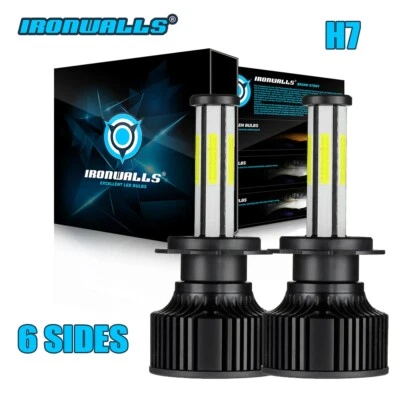 Faros LED H7 de 6 caras haz alto bajo para Mercedes-Benz E350 E320 E550 Foto 1 de 4