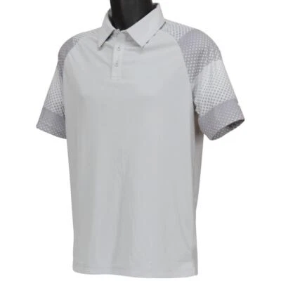 Oakley Dot Sleeves Polo Mens Size S Small Lunar Rock Light Grey Casual Tee Shirt - image 1 of 4