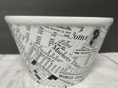 De colección Periódico Impresión Cuenco Wall Street Diario Crucigrama Revista Papel Noticias Foto 1 de 4