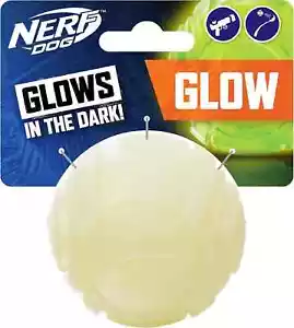Nerf Dog Tennis Ball Blaster Toy white, 2.5 Inch Glow Reload Ball, white - Picture 1 of 3