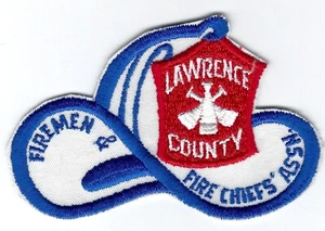 Lawrence County - *Vintage* - Firemen & Fire Chief's Association Patch - Picture 1 of 1