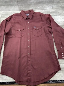 Camisa Vaquera Wrangler De Colección Nueva con Etiquetas Hombre Alto 18.5-37 X-Long Tails EE. UU. Perla A Presión - Imagen 1 de 21