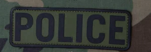 Mil-Spec Monkey Police PVC Morale Patch Olive OD 6" X 2" Hook Back - Picture 1 of 1