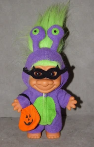 Bambola Troll 4 1/2" Russ Viola Mangia Persone Halloween Rarissima - Foto 1 di 1