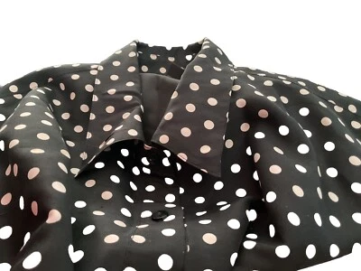 SILKLAND Mujer Seda Talla Grande Blusa Camisa Top Cárdigan Chaqueta Forrada Botones Foto 1 de 4