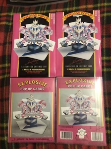 4 x Wedding Congratulations Explosive Pop Up Cards📕Miracle in Paper Engineering - Picture 1 of 6