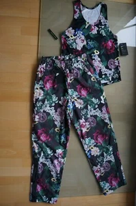 Nike Set Damen Hose + Shirt Floral Größe S weites Bein Druckknöpfe - NEU - - Bild 1 von 19