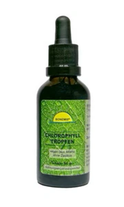 Chlorophyll Tropfen, vegan (aus Alfalfa), ohne Zusätze, 50 ml, Pipette, Bonemis® - Bild 1 von 2