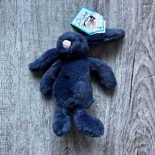 New Jellycat Tiny Baby Navy Blue Bashful Bunny 6" plush BAB6NB