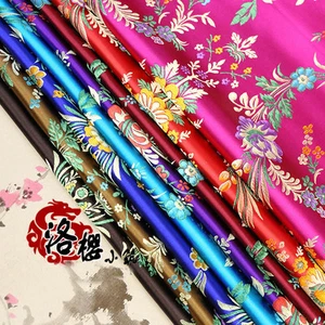 Chinese Ancient Silk Satin Brocade Cos Clothing Costume Dress Kimono Fabrics - Picture 1 of 24