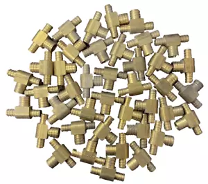 PEX Tee's 1/2" x 1/2" x 3/4" - 41 pieces - Picture 1 of 3