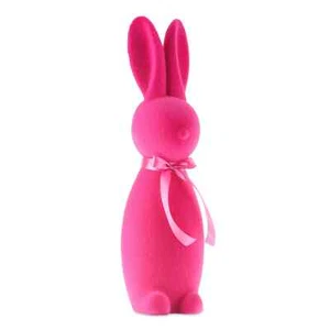 Way to Celebrate Easter Flocked Bright Pink 27in Floor Decoration Figurine - Picture 1 of 4