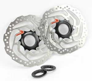 2x Juego de discos de freno Shimano SM-RT10-S 160 mm Centerlock SM RT10 Disc Rotor Road - Imagen 1 de 5