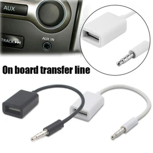 3.5mm Male Audio AUX Jack to USB 2.0 Type A Female OTG Converter Adapter Cable - Photo 1 sur 14