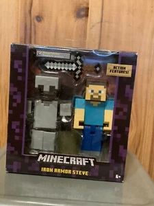2015 Minecraft Iron Armor Steve �� Survival Mode 5 Neu im Karton. �� - Bild 1 von 4