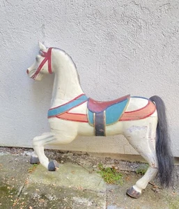 Antikes Kinder Karussell Pferd  - Bild 1 von 8