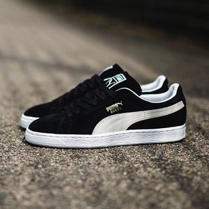 zapatos puma negro con blanco