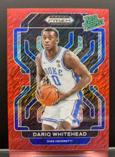 2022-23 Panini Prizm Draft Picks Rated Prospect Red Shimmer /9 Dariq Whitehead