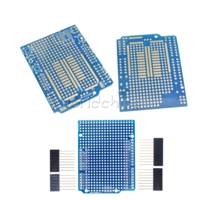 Prototype PCB for Arduino UNO R3 Shield Board FR-4 Fiber 2mm+2.54mm Pitch - Image 1 of 4