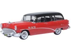 Oxford Diecast 87BCE54004 HO Gauge 1954 Buick Century Estate Wagon Matador Red/C - Picture 1 of 1