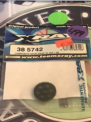 XRay 38-5742 Composite Spur Gear “H” 42tooth/48pitch NewInPack USA Shipped - Изображение 1 из 3