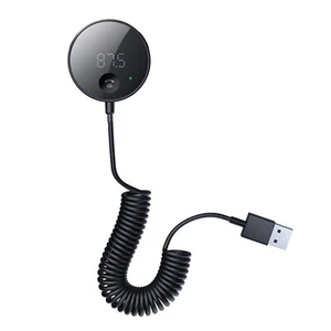 Bluetooth Auto AUX Hi-Fi Stereo Audio Adattatore Ricevitore Wireless Trasmettitore FM F - Foto 1 di 12