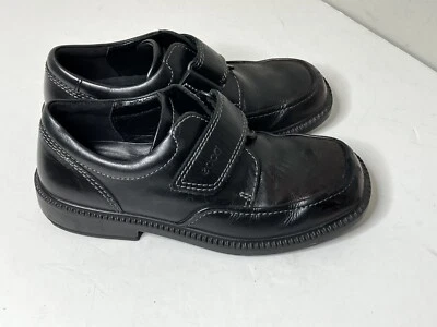 Ecco Shoes Size 34 US 2.5 Black Leather strap Dress unisex Boys shoes BR-20 - Image 1 of 4