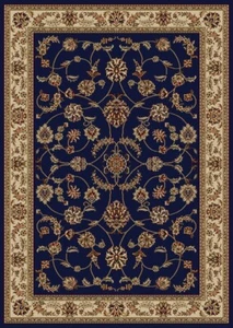 Blue Floral Italian Bordered Runner 1596 - Aprx 2' 2" x 7' 7" - Picture 1 of 1