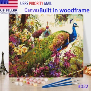 DIY Oil Painting By Numbers Kit Paint on FRAMED Canvas For Adult Kid Beginner P - Picture 1 of 58