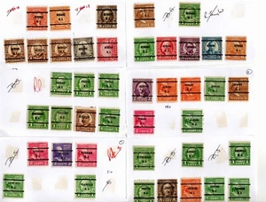USA - New Jersey Precancels on sheets x 55 stamps - unchecked - Picture 1 of 2