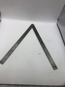 Vintage 2ft John Rabone And Sons Folding Metal Ruler No: 1638 - Picture 1 of 17