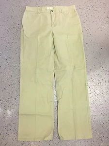 CHRISTOPHER & BANKS Green Pants Sz 12 Stretch Floral Embroidery Detail (B319) - Picture 1 of 5