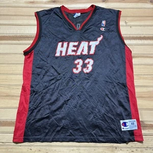 Vintage 90s Miami Heat Alonzo Mourning Champion NBA Jersey Size 48 - Picture 1 of 8