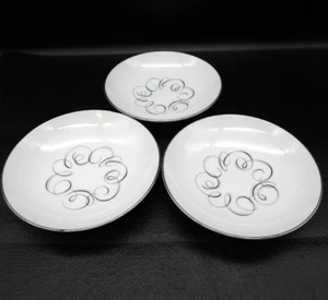 Style House Rhythm Berry Dessert Bowl 5.5" Coupe White Set of 3 Japan Vintage - Picture 1 of 7